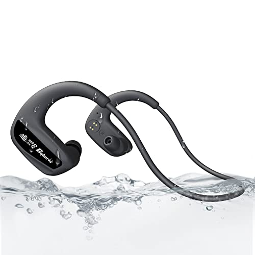 CYBORIS Auriculares Natacion Auriculares Deportivos Inalámbricos IPX8, Auriculares Bluetooth y 16GB MP3 - con Altavoces Impermeables de Conducción Ósea, In-Ear Auriculares para Correr, Bucear, Nadar