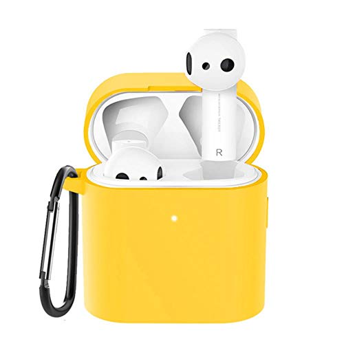 SHIYANTQ Para Mi Air 2S/2 TPU Caso Cubierta Protector Marco Para Xiaomi Mi Airdots Pro 2 Auricular Bluetooth Inalámbrico Conchas Protección Manga Concha, Amarillo