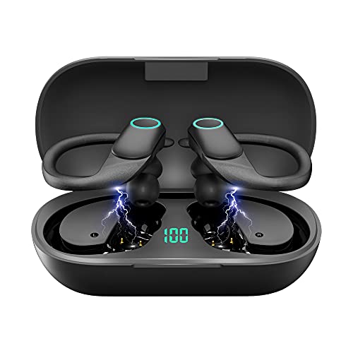 pendali Auriculares Inalámbricos Deportivos Bluetooth 5.1 Auricular Deportivos IPX7 Impermeables In Ear Auriculares con micrófono Incorporado para iPhone Android Deportes Correr al Aire Libre