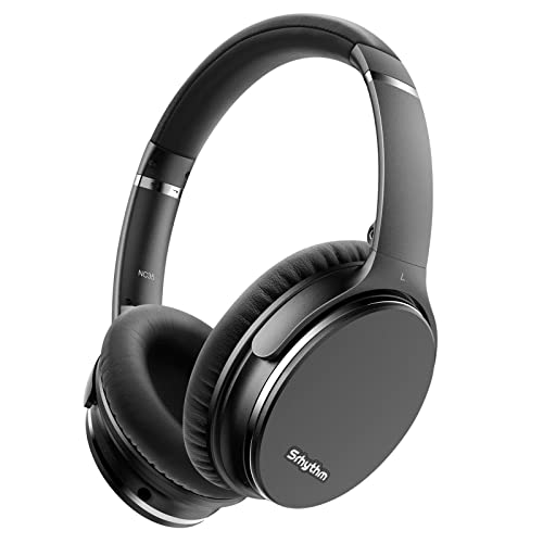 Srhythm NC35 ANC Over-Ear con Tipo-C Carga Rápida Mic,Plegable Auriculares Inalámbricos con Cancelación de Ruido Bluetooth 5.3,Llamada de Voz,Mega Bass,50+ Horas de Tiempo de Juego