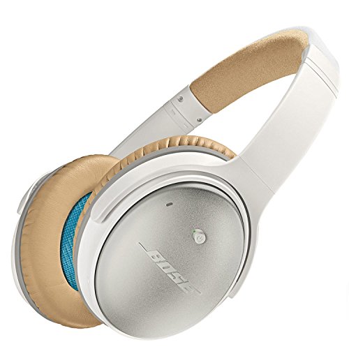 Bose® QuietComfort® 25 - Auriculares supraurales compatibles con Apple (Acoustic Noise Cancelling®, con micrófono, Control Remoto Integrado, reducción de Ruido Activa), Blanco