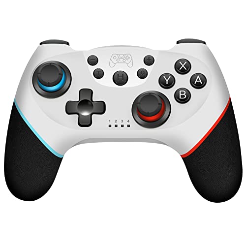 Mando para Switch, Mandos Switch/Switch Lite/Switch OLED con Wake Up, Mando Pro Controller Mando pc con Gyro Axis/Dual Shock/Función Turbo y Captura de Pantalla