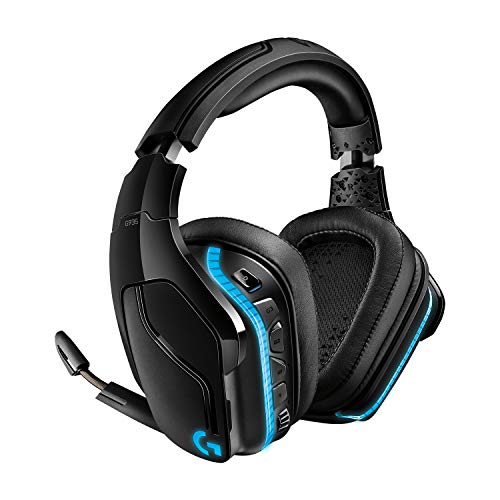 Logitech G935 Auriculares RGB inalámbricos Gaming, sonido envolvente 7.1, DTS Headphone:X 2.0, transductores PRO-G de 50 mm, 2,4 GHz inalámbricos, Micrófono volteable para silenciar, PC