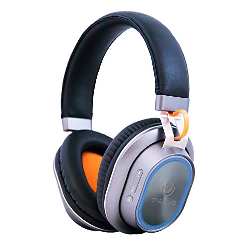 Talius HPH-5004BT Auriculares Bluetooth CSR 4.0, iluminación LED RGB, Color Gris