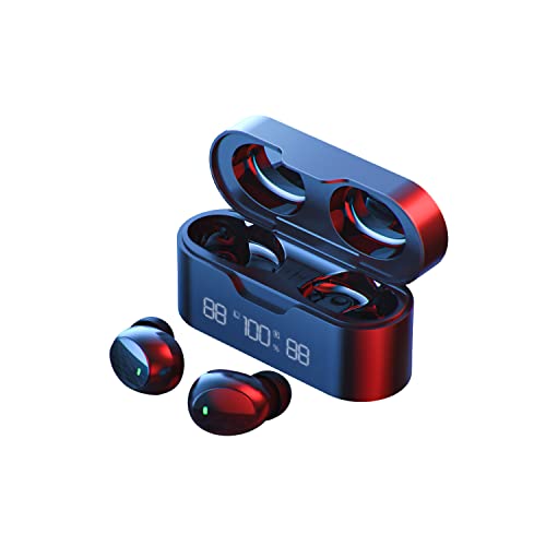 HomeWholesaleMarket Auriculares Inalámbricos,Auriculares In Ear Bluetooth 5.1, Grave Profundos, Micrófono de Alta definición, IPX7 Impermeable Cascos Inalambricos Deportes con Estuche de Carga USB-C