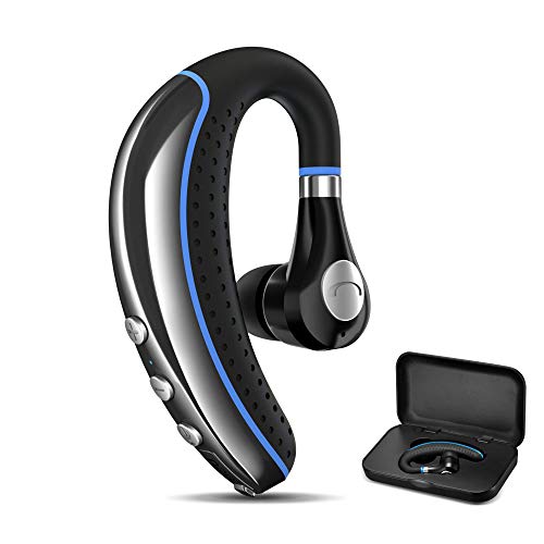 COMEXION Auriculares Bluetooth V5.0 Bluetooth con micrófono y silencio, auriculares inalámbricos para negocios para reducir el ruido