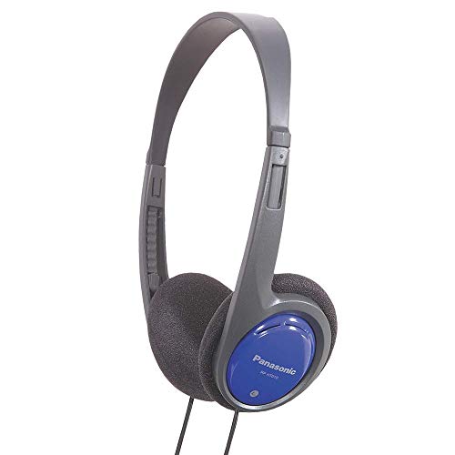 Panasonic RP-HT010E-A Blue - Auriculares (Circumaural, Diadema, 16-22000 Hz, Alámbrico, 1.2m, Negro, Azul) (Versión Importada)