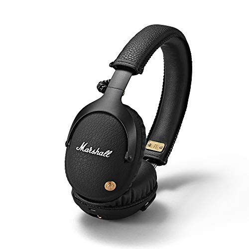 Marshall Monitor Bluetooth - Auriculares APTX, tecnología bluetooth, con más de 30 horas de tiempo de reproducción, Negro