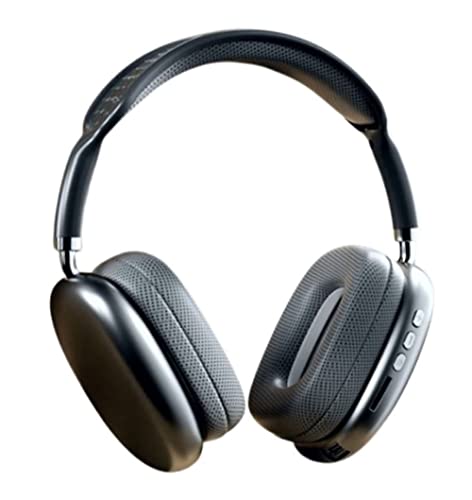 Genérico ND Auriculares Inalámbricos Bluetooth 5.1 Over Ear, 20H de Reproducción, Estéreo HiFi con Micrófono, Casco Diadema Ligero Extensible y Plegable Negro