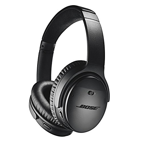 Auriculares Bluetooth con Cancelación de Ruido Bose QuietComfort 35 II: Auriculares externos Inalámbricos con Micrófono Integrado y Control por Voz de Alexa, Negro