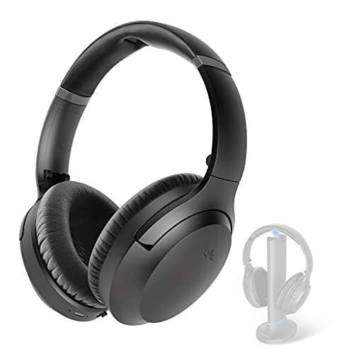 Avantree AS90C, un Segundo par de Auriculares para el Set de TV inalámbrico Opera, Auriculares Bluetooth 5.0, Volumen máximo Alto, sin retardo de Audio, botón de Audio de TV para Silencio