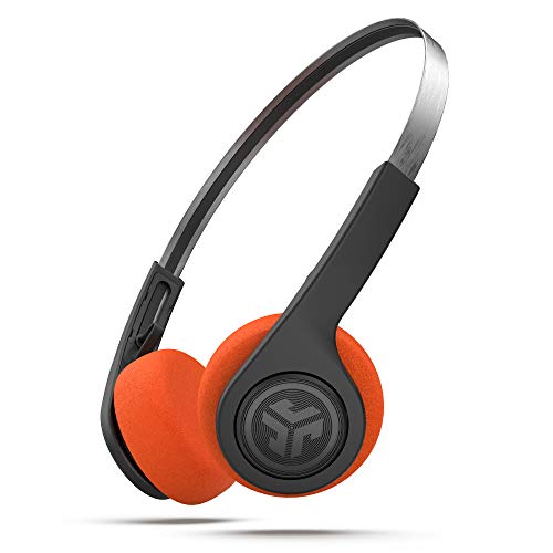 JLab Rewind Auriculares Retro Inalámbricos, Bluetooth 4.2 Doce Horas de Reproducción Sonido, EQ3 Personalizado Reproducir, Negro