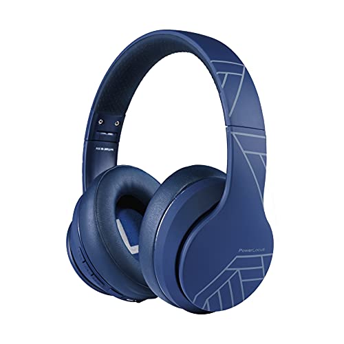 PowerLocus Auriculares Inalámbricos Diadema, Cascos Bluetooth con Micrófono Incorporado, Hi-Fi Sonido Estéreo Super Bass Audifonos Cerrados Inalámbrico y con Cable para iPhone/Samsung/Móviles/iPad/PC