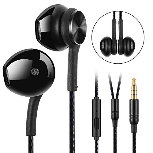 GUUVOR Auriculares, Auriculares magnéticos Deporte, Auriculares In-Ear con micrófono, Resistente al Sudor, Aislamiento de Ruido, Alta Definición, Bajos potentes, para Samsung, LG, Xiaomi, Huawei etc