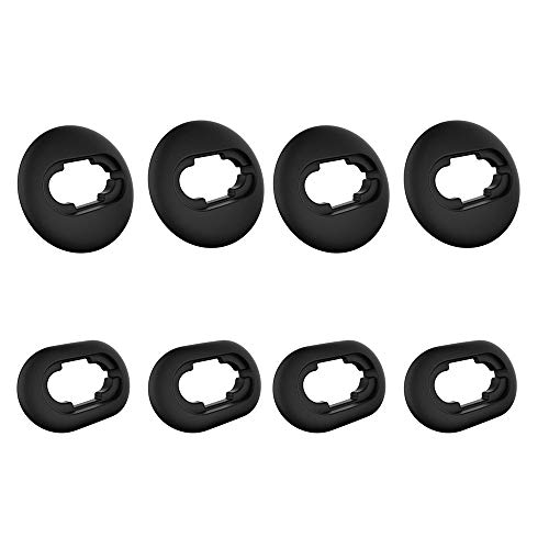 Almohadillas para auriculares Samsung Galaxy Buds Live 2020(DSM-R180), de silicona suave y antideslizante, juego de adaptadores para oídos, 4 pares (color negro)