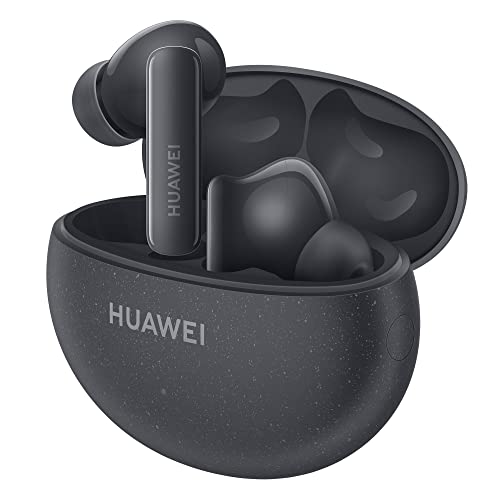 HUAWEI FreeBuds 5i, iOS y Android y Windows, Auriculares inalámbricos Bluetooth 5.2, Control Deslizar, Hi-Res Audio, 3 Modos ANC, 28 Horas de batería, IP54, Doble conexión, Negro