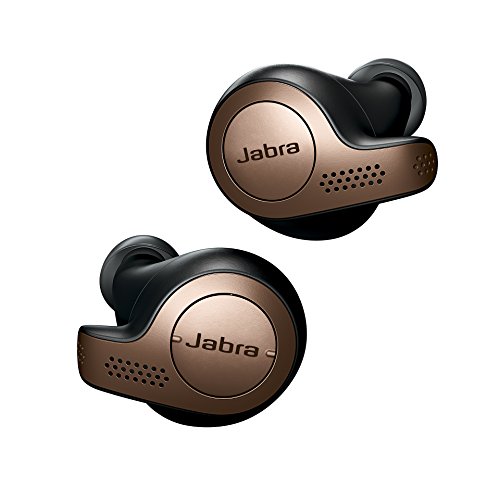 Jabra Elite 65t, Auriculares Bluetooth con Cancelación Pasiva del Ruido, Tecnología de Cuatro Micrófonos para Auténticas Llamadas Inalámbricas y Música, Negro Cobre