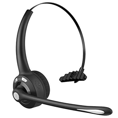 BlueFire Auriculares con Micrófono, Auricular Bluetooth Cascos con Cancelación de Ruido,Auriculares inalámbricos de Oficina, para Servicio Telefónico,Manos Libres,Skype,Call Centers,Truck Driver