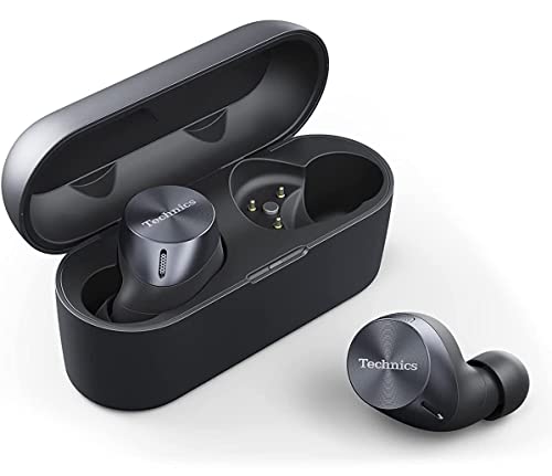 Technics EAH-AZ60E-K Auriculares Inalámbricos con Cancelación de Ruido, Bluetooth Multipunto y Micrófono Incorporado, Hasta 7 Horas de Reproducción, Negro