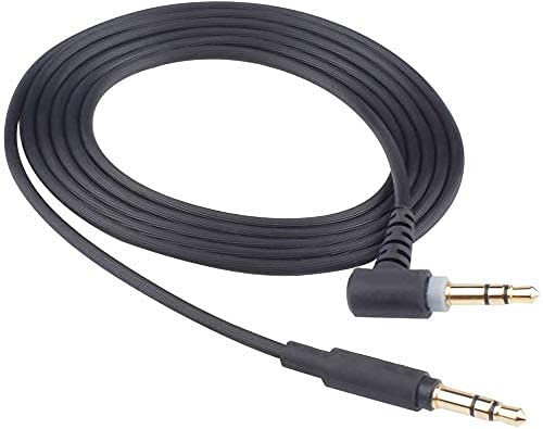 Cable de repuesto compatible con Sony MDR-1000X WH-1000XM2 WH-1000xm3 MDR-10R MDR-100ABN MDR-1A MDR-XB950bt MDR-1ADAC inalámbrico con cancelación de ruido, color negro