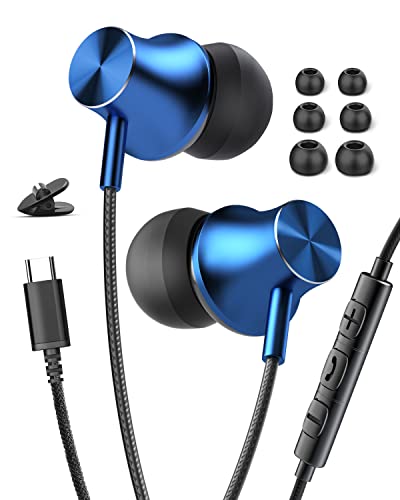 Auriculares Tipo C para Samsung S23 S22 Ultra A53 A54, Auriculares USB C con Microfono Magnético Auriculares Cable para Samsung S21 S20 A33 A34 iPad 10 Xiaomi 13 12T Pro Realme GT Neo 2 OnePlus 11 Pro