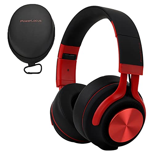 PowerLocus Auriculares Bluetooth Diadema P3,[Bluetooth 5.0,40h de música] Cascos Bluetooth Inalámbrico Plegable Casco Bluetooth y Audio Cable Sonido Estéreo con Micrófono para iPhone, Móviles, TV, PC