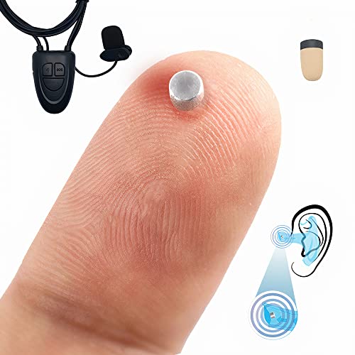 PingaOculto Pinganillo para Examenes Imán V5 Bluetooth Movil Oculto Mini Invisible con Microfono por Cable - Auricular Espia Inalambrico para Examen Manos Libres (Imán V5 + VIP Pro Supermini)