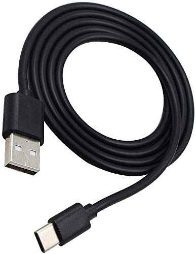 Adhiper- Cable del Cargador Cable de alimentación de Repuesto Cargador USB Tipo C Compatible con Sony WH-1000XM3 WH-XB900N WH-CH710N WH-XB700 WH-CH510 Auriculares inalámbricos（100 cm/Negro）