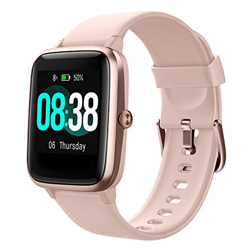 YONMIG Reloj Inteligente Mujer y Hombre, Smartwatch Impermeable IP68 Pulsera Actividad Deportivo con Monitor de Sueño, Pulsómetro, Pantalla Táctil Reloj Fitness para Android y iOS