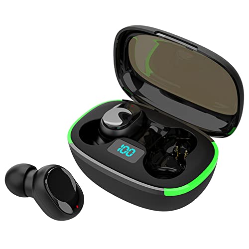 adspow Auriculares Inalámbricos Bluetooth, Bluetooth 5.0, Auriculares inalámbricos Bluetooth con Toque, Pantalla LED,con Mini Estuche de Carga