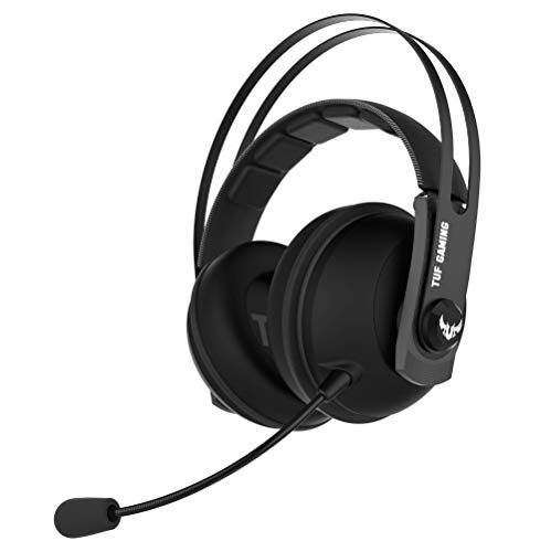 ASUS TUF Gaming H7 Wireless Gun Metal - Auriculares compatibles con PC, Mac y PS4,conexión inalámbrica 2,4 GHz, 15h autonomía, altavoces ASUS Essence de 53 mm, diadema de acero inoxidable, Gun Metal