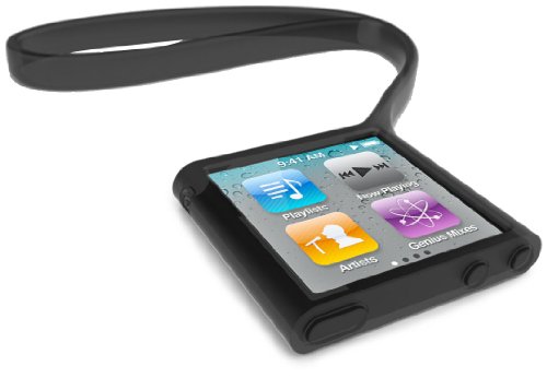 Griffin Wristlet Negro Silicona - Fundas para mp3/mp4 (Negro, iPod nano 6, Silicona)