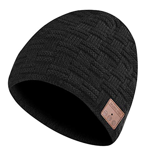 JYPS Bluetooth Gorro Invierno Hombre Mujer Regalos Originales - Gorro con Auriculares Bluetooth 5.0, Unisex Gorro de Punto Inalámbrico Música, Parejas Hombres Regalos Tecnologicos de Navidad