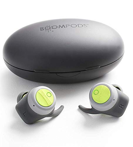 Boompods Audífonos inalámbricos de Boomubds – Los Mejores Auriculares Deportivos, Bluetooth, Funda de Carga magnética, Resistente al Agua/Sudor IPX 4, conexión instantánea TWS