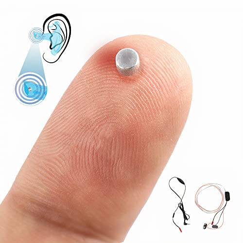 PingaOculto Pinganillo para Examenes Imán Oculto Mini Invisible para Movil con Microfono en Cable - Auricular Espia Inalambrico para Examen con Manos Libres (Imán V1)