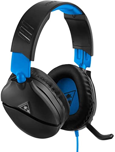 Turtle Beach Recon 70P TBS-3555-02 Auriculares Gaming PS4, PS5, Xbox One, Nintendo Switch y PC, Negro/Azul