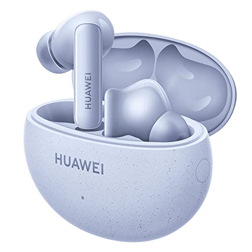 Huawei FreeBuds 5i, iOS y Android y Windows, Auriculares inalámbricos Bluetooth 5.2, Control Deslizar, Hi-Res Audio, 3 Modos ANC, 28 Horas de batería, IP54, Doble conexión, Azul