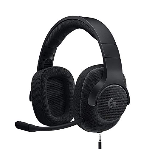 Logitech Auriculares con cable para juegos G433, sonido envolvente 7.1, auriculares DTS: X, transductores Pro-G, livianos, conector de audio USB/3,5 mm, PC/Mac/Nintendo Switch/PS4/Xbox One, negros