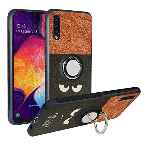 Funda para Samsung Galaxy A50 2019 /A505, Fashion Design [Antigolpes] con 360 Anillo iman Soporte, Resistente a los arañazos TPU Funda Protectora para Galaxy A505,Do Not Touch