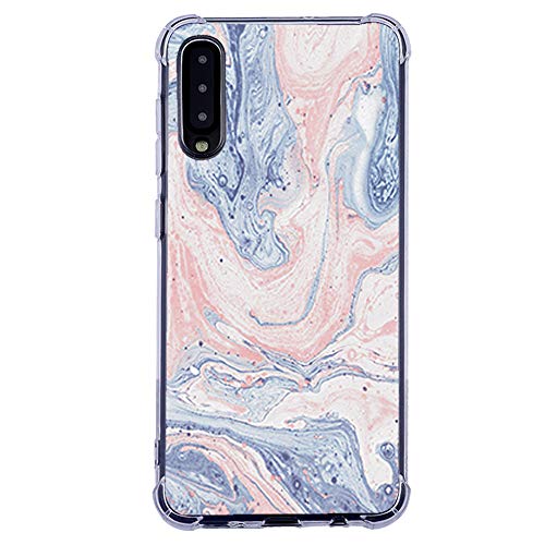 Wonfurd - Carcasa transparente para Samsung Galaxy A50, diseño de mármol brillante, a prueba de golpes, suave, resistente a los arañazos, delgada, para Samsung Galaxy A50, niños y niñas