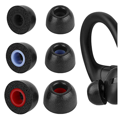 Geekria 3 Pares de Auriculares inalámbricos de Espuma viscoelástica compatibles con Auriculares de Espuma con Boquilla Aislante de 4,5-6,3 mm (S/M/L-Short)