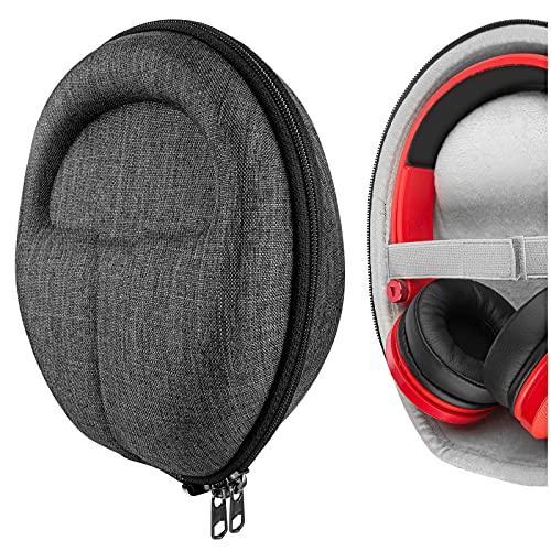 Geekria Funda para Auriculares Mid-Sized Foldable and Non-Fordable Headphones, Estuch Rígido de Transporte, Viaje Bolsa