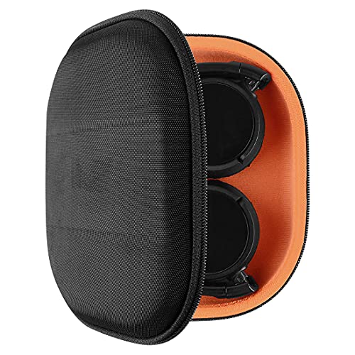 GEEKRIA UltraShell - Funda para Auriculares Compatible con Sony MDRZX110NC, MDR-ZX110, MDR-ZX300, MDR-ZX310, MDR-ZX330BT, Funda rígida de Repuesto para Viaje con Almacenamiento de Cable (Negro)