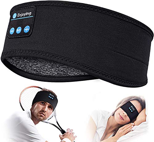 Auriculares para dormir Regalos personalizados - Banda deportiva inalámbrica Bluetooth V5.0 Headband, auriculares para dormir ultra suaves altavoces estéreo hd incorporados para deportes, yoga, durmie