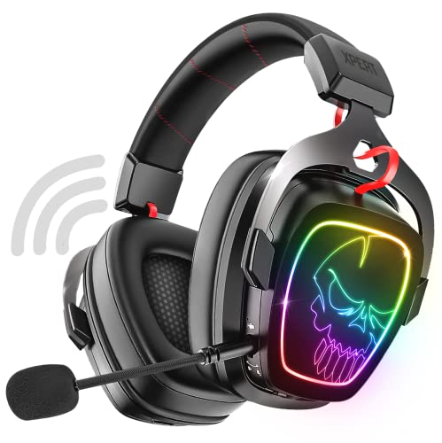 Spirit Of Gamer, Cascos Gaming Bluetooth Inalambricos RGB, Compatible con PS5, PS4, Switch, PC y Mac, Auriculares Gaming con Microfono Cancelación de Ruido, Wireless 2,4 GHz, Sonido 7.1 Envolvente