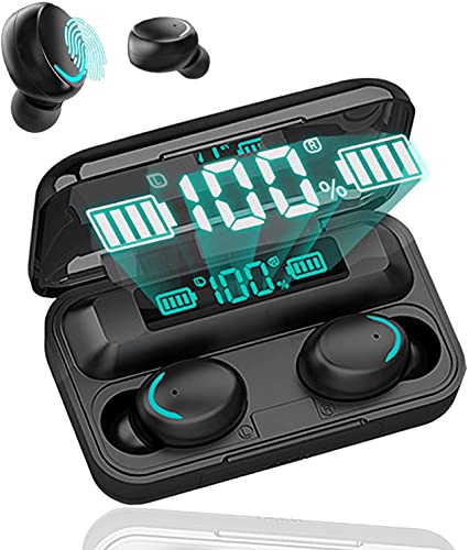 Auriculares Inalámbricos Bluetooth 5.0,In-Ear Auriculares,Microfono Integrado,Carga con Cable USB,HiFi Calidad De Sonido Cascos Auricular,Adecuados para Teléfonos Móviles iPhone/Android/Xiaomi