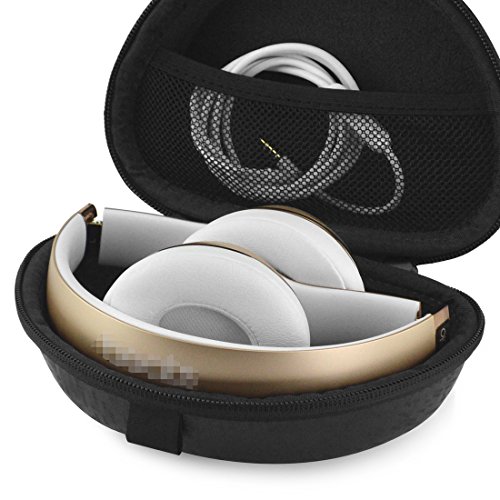 Auriculares funda de transporte para Beats solo3, SOLO2 auricular inalámbrico de auriculares de diadema/duro bolsa de transporte/Bolsa de viaje protectora con espacio para Cable, cargador y accesorios